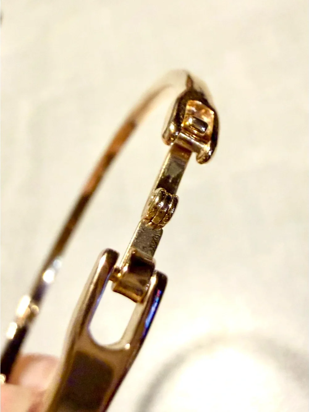 Gold Dolphin Pearl Accent Bangle Bracelet